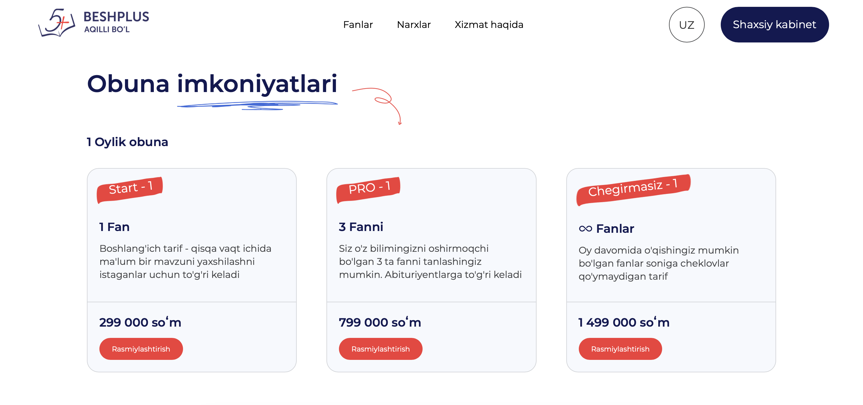 Изображение онлайн платформы школы Beshplus